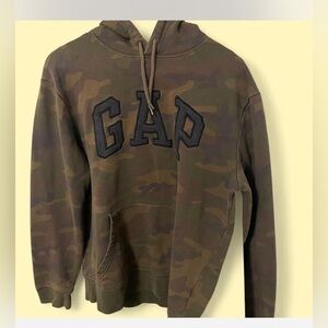 Vintage Gap For Good Camo Hoodie Sweatshirt